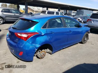 2017 Hyundai Elantra GT with VIN KMHD35LH3HU378241, listed as a Copart auction lot 65674034 with 76,878 mi miles and Salvage Title. Bid and sale history available at carsss.com. Image 3.