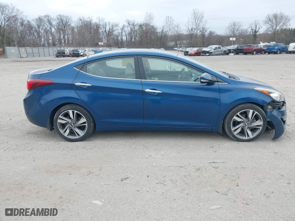 2014 Hyundai Elantra SE with VIN KMHDH4AEXEU039606, listed as a IAAI auction lot 41726852 with 43,717 mi miles. Bid and sale history available at carsss.com. Image 13.
