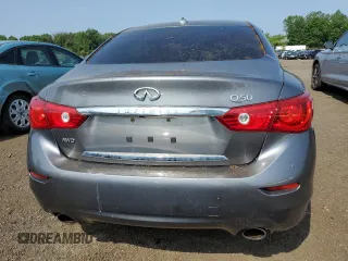 2015 Infiniti Q50 Premium with VIN JN1BV7AR9FM414737, listed as a Copart auction lot 62088065 with 118,668 mi miles and Salvage title. Bid and sale history available at DreamBid. Image 6.