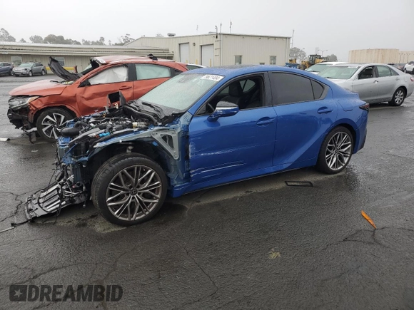 2022 Lexus IS 500 F Sport Performance z VIN JTHAP1D21N5001944, wystawiony jako Copart lot #79621404 z przebiegiem 19 921 mil mil oraz Szkoda całkowita • Salvage title. Historia ofert i sprzedaży dostępna na DreamBid. Obrazek 1.