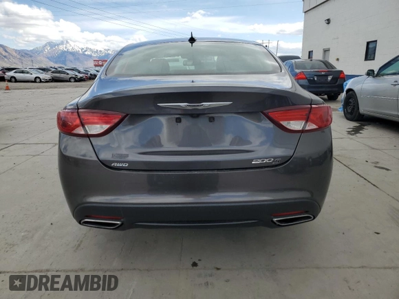 2015 Chrysler 200 S with VIN 1C3CCCDG2FN711678, listed as a Copart auction lot 53299155 with 114,535 mi miles and Salvage Title. Bid and sale history available at carsss.com. Image 6.