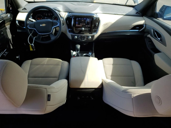 2022 Chevrolet Traverse LS with VIN 1GNEVFKWXNJ143297, listed as a Copart auction lot 57889574 with 16,363 mi miles and Clean Title. Bid and sale history available at carsss.com. Image 8.