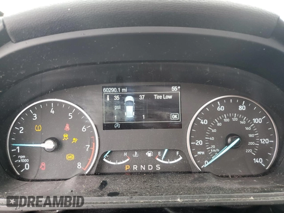 2018 Ford EcoSport SE with VIN MAJ3P1TE7JC173333, listed as a Copart auction lot 58166195 with 60,290 mi miles and Salvage title. Bid and sale history available at DreamBid. Image 9.