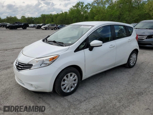 2015 Nissan Note S Plus with VIN 3N1CE2CP0FL434159, listed as a Copart auction lot 55592655 with 115,102 mi miles and Salvage title. Bid and sale history available at DreamBid. Image 1.