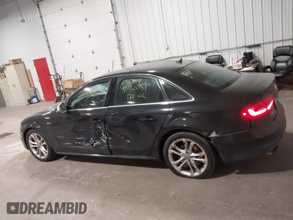 2014 Audi S4 Premium Plus with VIN WAUDGAFL9EA119216, listed as a IAAI auction lot 41225951 with 149,496 mi miles. Bid and sale history available at carsss.com. Image 14.