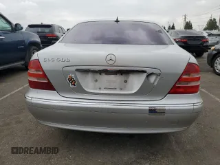 2001 Mercedes-Benz S-Class with VIN WDBNG70J81A140150, listed as a Copart auction lot 76774754 with 160,105 mi miles and Clean Title. Bid and sale history available at carsss.com. Image 6.