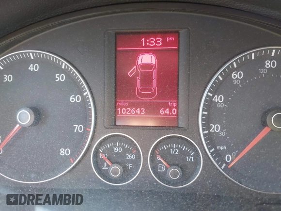 2008 Volkswagen Eos Turbo z VIN WVWBA71F68V026196, wystawiony jako IAAI lot #41238435 z przebiegiem 102 643 mil mil oraz . Historia ofert i sprzedaży dostępna na DreamBid. Obrazek 7.