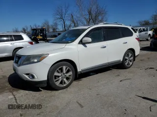 2013 Nissan Pathfinder Platinum with VIN 5N1AR2MM3DC681189, listed as a Copart auction lot 49965955 with 187,789 mi miles and Salvage title. Bid and sale history available at DreamBid. Image 1.