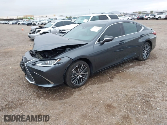 2025 Lexus ES 300h with VIN 58ADA1C10SU057257, listed as a IAAI auction lot 42192136 with 8,030 mi miles and . Bid and sale history available at DreamBid. Image 2.