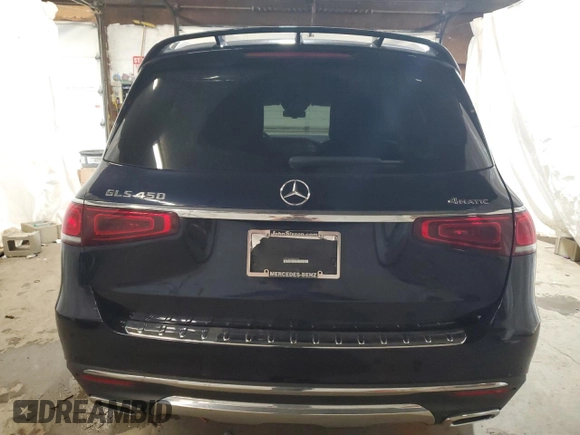 2021 Mercedes-Benz GLS 450 with VIN 4JGFF5KE0MA497741, listed as a Copart auction lot 69575484 with 36,648 mi miles and Salvage title. Bid and sale history available at DreamBid. Image 6.
