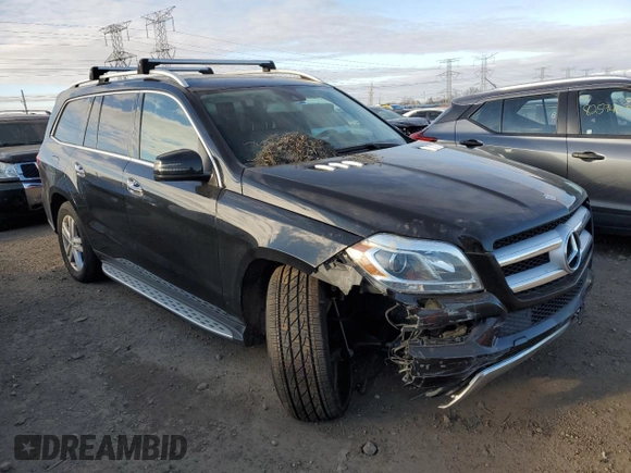 2016 Mercedes-Benz GL with VIN 4JGDF6EE6GA694894, listed as a Copart auction lot 83634044 with 211,142 mi miles and Salvage Title. Bid and sale history available at carsss.com. Image 4.