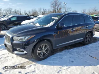 2020 Infiniti QX60 Signature Edition with VIN 5N1DL0MMXLC538631, listed as a Copart auction lot 47277915 with 41,918 mi miles and Salvage title. Bid and sale history available at DreamBid. Image 1.