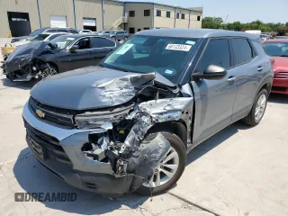 2021 Chevrolet TrailBlazer LS with VIN KL79MMS21MB180727, listed as a Copart auction lot 66133324 with 49,328 mi miles and Salvage Title. Bid and sale history available at DreamBid. Image 1.