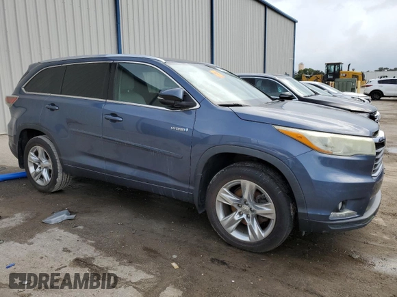 2014 Toyota Highlander Limited with VIN 5TDDCRFH6ES006853, listed as a Copart auction lot 41426685 with 110,001 mi miles and Non repairable. Bid and sale history available at DreamBid. Image 4.