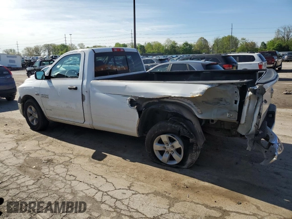 2018 Ram 1500 Tradesman z VIN 3C6JR6DT7JG304609, wystawiony jako Copart lot #55684295 z przebiegiem 73 075 mil mil oraz Szkoda całkowita • Salvage title. Historia ofert i sprzedaży dostępna na DreamBid. Obrazek 2.