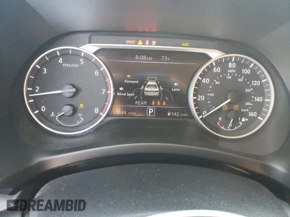 2022 Nissan Sentra SV with VIN 3N1AB8CV9NY211024, listed as a Copart auction lot 48975375 with 53,744 mi miles and Salvage Title. Bid and sale history available at carsss.com. Image 9.