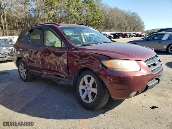 2008 Hyundai Santa Fe SE with VIN 5NMSH13E88H187904, listed as a Copart auction lot 46223685 with 183,472 mi miles and Salvage Title. Bid and sale history available at carsss.com. Image 4.