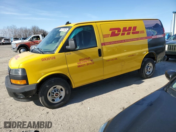 2020 GMC Savana Cargo z VIN 1GTW7AFG6L1252138, wystawiony jako Copart lot #48175425 z przebiegiem 174 950 mil mil oraz Szkoda całkowita • Salvage title. Historia ofert i sprzedaży dostępna na DreamBid. Obrazek 1.