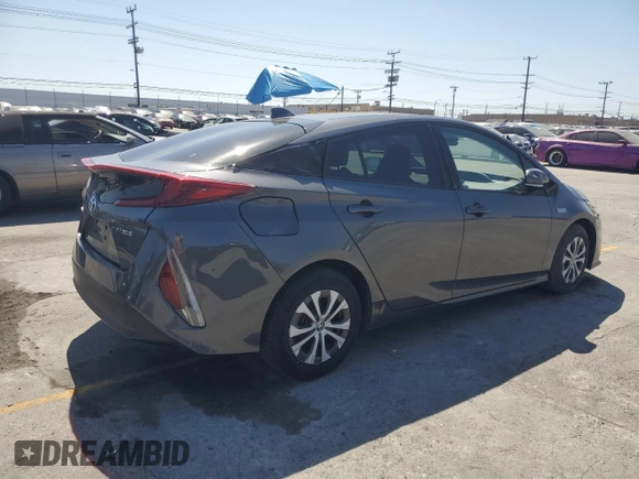 2021 Toyota Prius LE with VIN JTDKAMFPXM3174423, listed as a Copart auction lot 57614925 with Not provided miles and Non repairable. Bid and sale history available at DreamBid. Image 3.