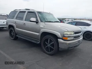2002 Chevrolet Tahoe LS with VIN 1GNEC13ZX2J265803, listed as a IAAI auction lot 42571325 with 265,954 mi miles and . Bid and sale history available at DreamBid. Image 1.