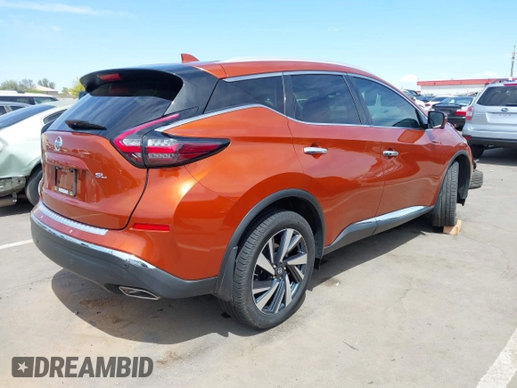 2022 Nissan Murano SL with VIN 5N1AZ2CJXNC110534, listed as a IAAI auction lot 42139773 with 16,093 mi miles and . Bid and sale history available at carsss.com. Image 4.