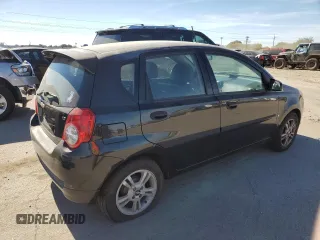 2009 Chevrolet Aveo 2LT with VIN KL1TG66E29B347370, listed as a Copart auction lot 72695624 with 129,479 mi miles and Salvage title. Bid and sale history available at DreamBid. Image 3.