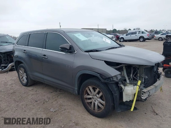 2015 Toyota Highlander LE z VIN 5TDZARFHXFS010904, wystawiony jako IAAI lot #41608105 z przebiegiem 155 815 mil mil oraz . Historia ofert i sprzedaży dostępna na DreamBid. Obrazek 1.