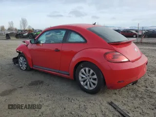 2018 Volkswagen Beetle S with VIN 3VWFD7AT5JM718297, listed as a Copart auction lot 43274815 with 57,783 mi miles and Salvage Title. Bid and sale history available at carsss.com. Image 2.