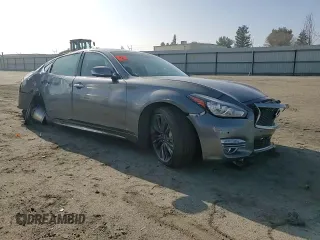 2018 Infiniti Q70 Luxe with VIN JN1BY1PP4JM330456, listed as a Copart auction lot 85368714 with 76,053 mi miles and Salvage title. Bid and sale history available at DreamBid. Image 10.