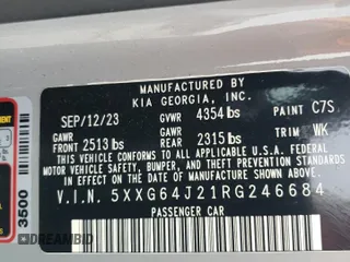 2024 Kia K5 GT-Line z VIN 5XXG64J21RG246684, wystawiony jako Copart lot #48913745 z przebiegiem 42 991 mil mil oraz Szkoda całkowita • Salvage title. Historia ofert i sprzedaży dostępna na DreamBid. Obrazek 14.