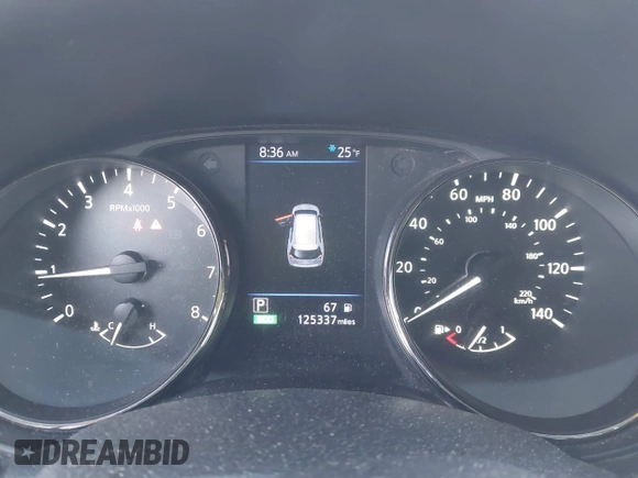 2019 Nissan Rogue SV with VIN JN8AT2MV9KW379176, listed as a IAAI auction lot 41768194 with 125,337 mi miles. Bid and sale history available at carsss.com. Image 7.
