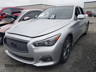 2017 Infiniti Q50 3.0t Premium with VIN JN1EV7APXHM741839, listed as a IAAI auction lot 41260299 with 107,644 mi miles. Bid and sale history available at carsss.com. Image 2.