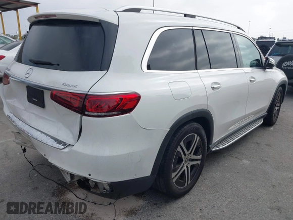 2020 Mercedes-Benz GLS 450 z VIN 4JGFF5KEXLA267607, wystawiony jako IAAI lot #42029629 z przebiegiem 43 549 mil mil oraz . Historia ofert i sprzedaży dostępna na DreamBid. Obrazek 4.