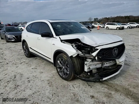 2022 Acura MDX w/A-Spec Package with VIN 5J8YE1H02NL027660, listed as a Copart auction lot 44700405 with 81,803 mi miles and Salvage Title. Bid and sale history available at carsss.com. Image 12.