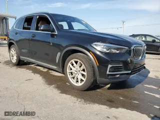 2022 BMW X5 xDrive40i with VIN 5UXCR6C01N9L67332, listed as a Copart auction lot 53049685 with 55,694 mi miles and Salvage Title. Bid and sale history available at carsss.com. Image 4.