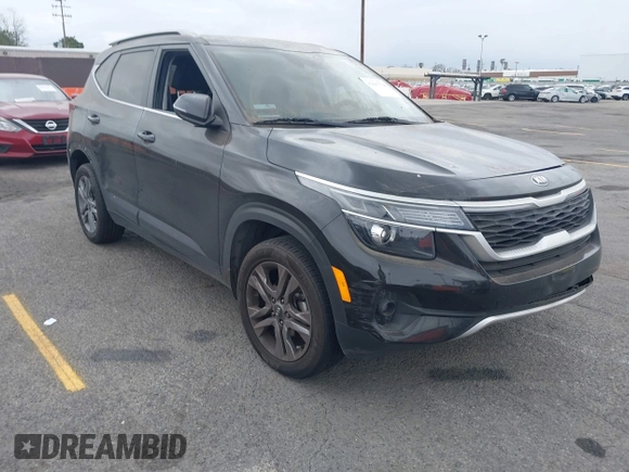 2021 Kia Seltos S with VIN KNDEU2AAXM7146982, listed as a IAAI auction lot 42047526 with 53,024 mi miles and . Bid and sale history available at DreamBid. Image 1.