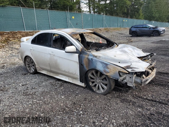 2011 Mitsubishi Lancer GTS with VIN JA32U8FW1BU042436, listed as a Copart auction lot 44769945 with 0 mi miles and Salvage Title. Bid and sale history available at carsss.com. Image 4.