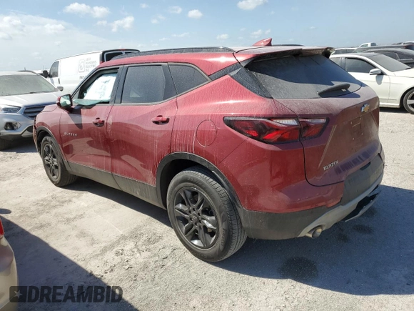 2020 Chevrolet Blazer LT with VIN 3GNKBDRSXLS653664, listed as a Copart auction lot 76227784 with Not provided miles and Salvage title. Bid and sale history available at DreamBid. Image 2.