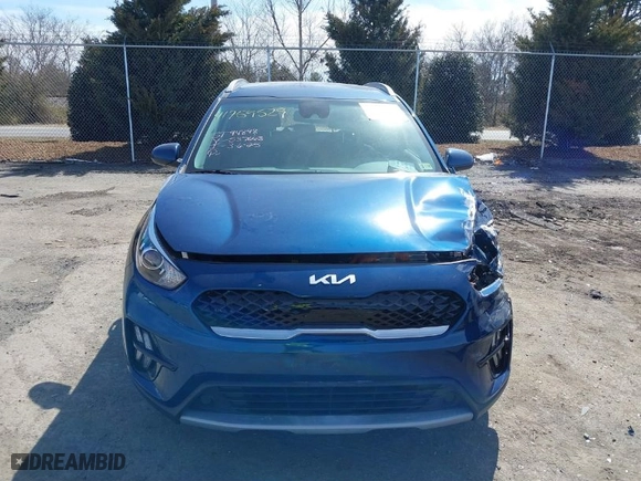 2022 Kia Niro LX with VIN KNDCB3LC1N5537663, listed as a IAAI auction lot 41759529 with 23,863 mi miles. Bid and sale history available at carsss.com. Image 12.