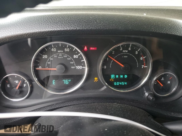2011 Jeep Wrangler Sahara with VIN 1J4AA5D13BL546742, listed as a Copart auction lot 56415765 with 60,454 mi miles and Salvage title. Bid and sale history available at DreamBid. Image 9.