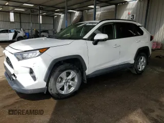 2019 Toyota RAV4 XLE with VIN JTMP1RFV1KD031689, listed as a Copart auction lot 54052755 with 46,457 mi miles and Clean title. Bid and sale history available at DreamBid. Image 1.