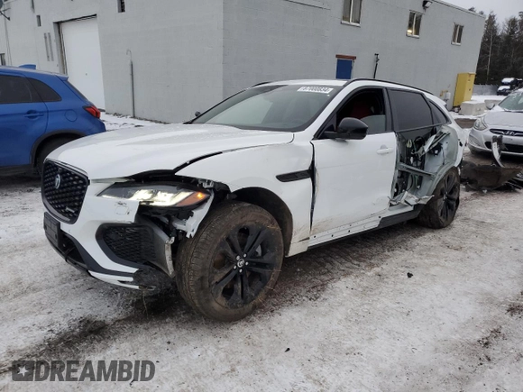 2025 Jaguar F-Pace R-Dynamic S with VIN SADCT2FU4SA748861, listed as a Copart auction lot 87000834 with 9,494 mi miles and Clean Title. Bid and sale history available at DreamBid. Image 1.