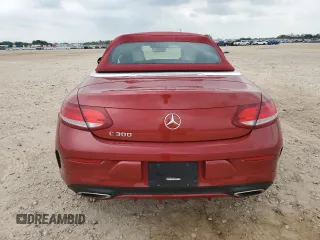 2018 Mercedes-Benz C 300 with VIN WDDWK4JB7JF714207, listed as a Copart auction lot 55471905 with 34,716 mi miles and Salvage title. Bid and sale history available at DreamBid. Image 6.