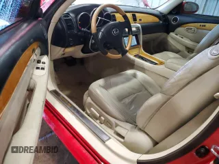 2003 Lexus SC 430 with VIN JTHFN48Y530035763, listed as a Copart auction lot 45680075 with 144,790 mi miles and Salvage Title. Bid and sale history available at DreamBid. Image 8.