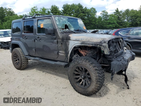 2017 Jeep Wrangler Unlimited Sport with VIN 1C4HJWDG3HL542066, listed as a Copart auction lot 62637435 with Not provided miles and Salvage title. Bid and sale history available at DreamBid. Image 4.