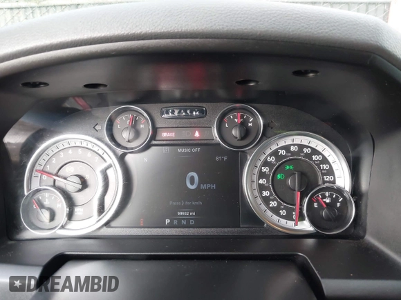 2018 Ram 1500 Big Horn with VIN 1C6RR7LT7JS322076, listed as a IAAI auction lot 42098483 with 99,932 mi miles and . Bid and sale history available at DreamBid. Image 7.