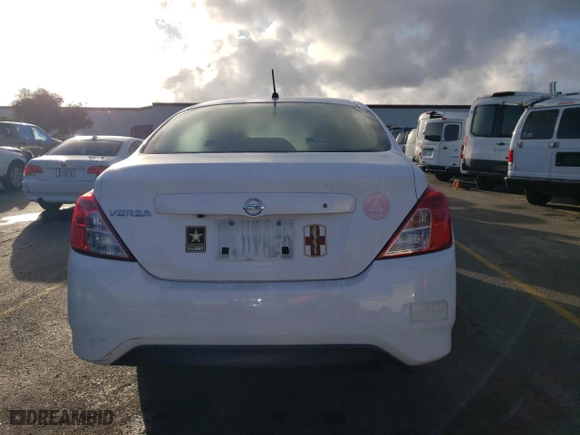 2019 Nissan Versa Sedan SV with VIN 3N1CN7AP3KL805275, listed as a Copart auction lot 77778134 with 163,695 mi miles and Salvage Title. Bid and sale history available at carsss.com. Image 6.