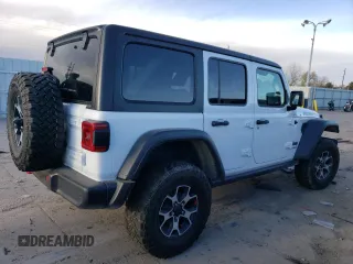2022 Jeep Wrangler Unlimited Rubicon with VIN 1C4HJXFG5NW116733, listed as a Copart auction lot 79630704 with 50,949 mi miles and Non repairable. Bid and sale history available at DreamBid. Image 3.