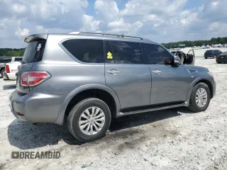 2017 Nissan Armada SV with VIN JN8AY2ND8H9007164, listed as a Copart auction lot 67336924 with 146,972 mi miles and Salvage Title. Bid and sale history available at carsss.com. Image 3.