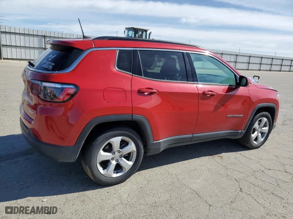 2021 Jeep Compass Latitude with VIN 3C4NJCBB6MT553134, listed as a Copart auction lot 45731175 with 54,261 mi miles and Salvage Title. Bid and sale history available at carsss.com. Image 3.
